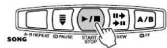 YAMAHA Portatone PSR273 - Arrêtez le morceau de démonstration. - 2