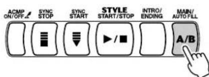 YAMAHA Portatone PSR350 - Pour utiliser la fonction Sync Start avec une partie Intro : - 1