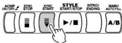 YAMAHA Portatone PSR350 - Pour utiliser la fonction Sync Start avec une partie Intro : - 5