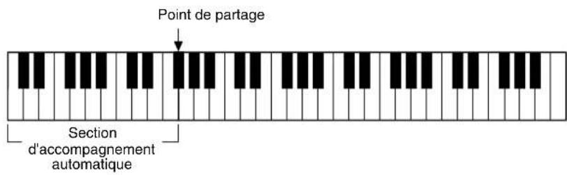 YAMAHA Portatone PSR350 - Determination du point de partage - 2