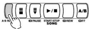 YAMAHA Portatone PSR350 - Indiquez le point B (point final). - 1