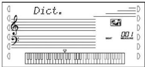 YAMAHA Portatone PSR350 - Appuyez sur la touche [Dict.]. - 2