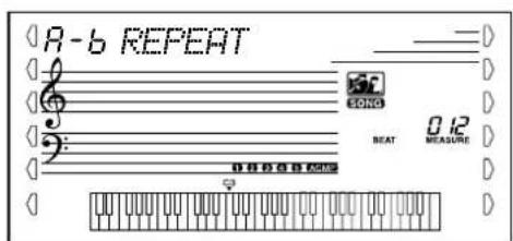 YAMAHA Portatone PSR350 - Indiquez le point B (point final). - 2
