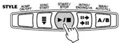 YAMAHA Portatone PSR275 - En appuyant sur la touche [START/STOP] - 1