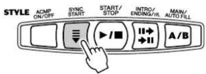 YAMAHA Portatone PSR275 - Pour utiliser la fonction Sync Start avec une partie Intro : - 5