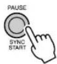 YAMAHA Portatone PSRE303 - Activez SYNC START. - 1