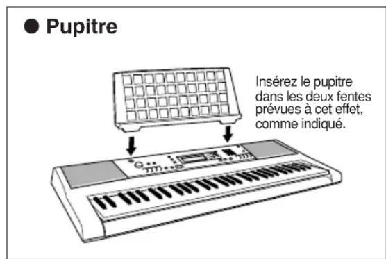 YAMAHA Portatone PSRE303 - Accessoires fournis - 1