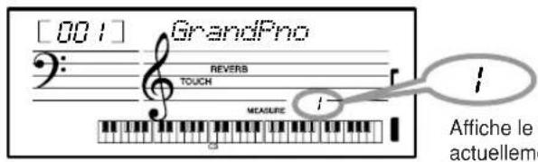 YAMAHA Portatone PSRE303 - Allumez le métronome et démarrez-le en appuyant sur la touche [METRONOME ON/OFF] (Activation/désactivation du métronome). - 2