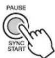 YAMAHA Portatone PSRE303 - Activez SYNC START. - 1