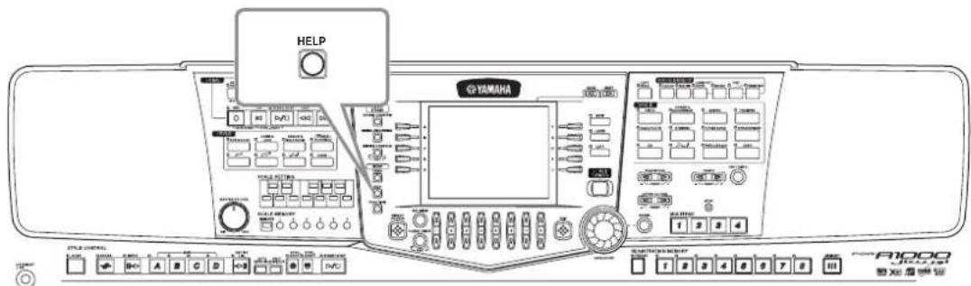 YAMAHA Portatone PSR2000 - Messages d'aide - 1