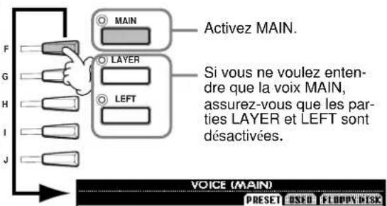 YAMAHA Portatone PSR2000 - Sélection d'une voix - 2