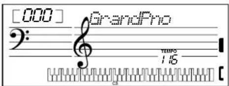 YAMAHA Portatone PSR170 - Sélectionnez la voix One Touch Setting (n° 000). - 2