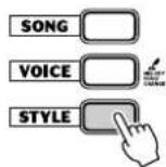 YAMAHA Portatone PSR170 - Appuyez sur la touche [STYLE]. - 1