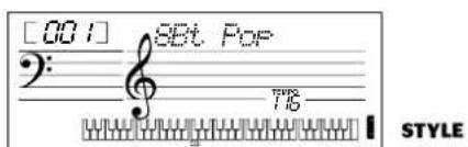 YAMAHA Portatone PSR170 - Appuyez sur la touche [STYLE]. - 2