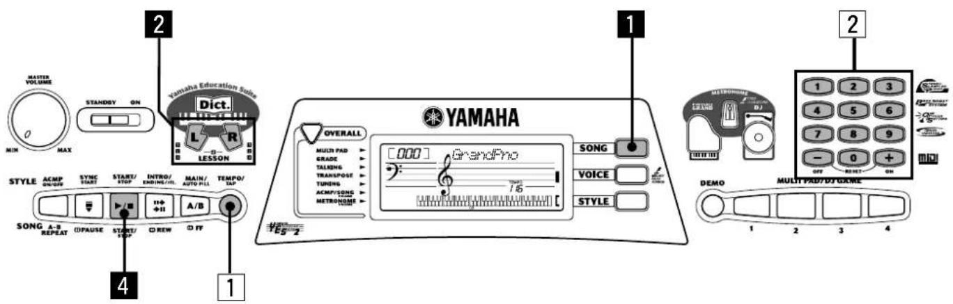 YAMAHA Portatone PSR170 - Pour apprendre à jouer un accord particulier - 10