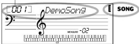 YAMAHA Portatone PSR170 - Appuyez sur la touche [SONG]. - 2