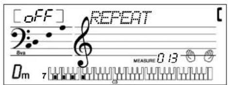 YAMAHA Portatone PSR170 - Désactivez la fonction A-B Repeat. - 1
