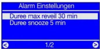 TERRATEC Noxon 2 radio for iPod - Fixation de la durée maximale de l'alarme ou du-delai de snooze - 1