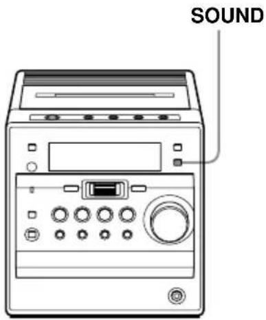 SONY CMTA70 - Sélection des caractéristiques sonores - 1