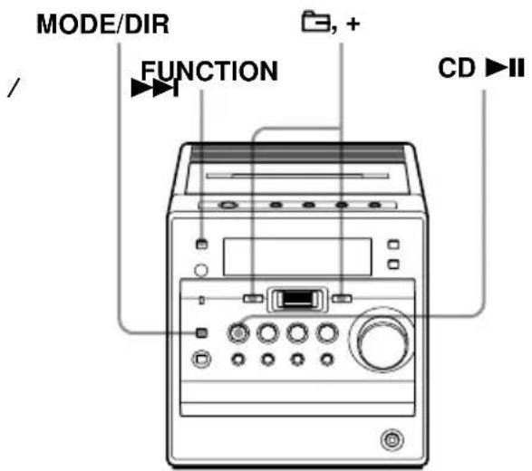 SONY CMTA70 - Wiedergabe von Titeln in willkürlicher Reihenfolge (Shuffle Play) - 1
