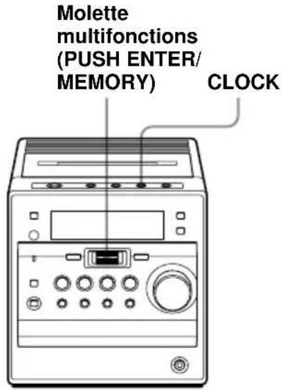 SONY CMTA70 - Réglage de l'horloge - 1
