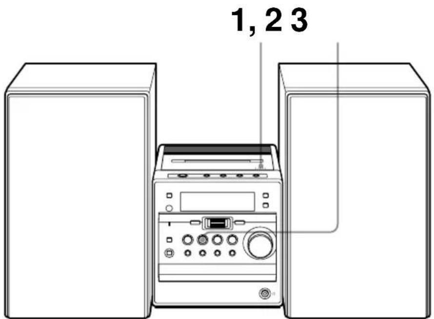 SONY CMTA70 - Wiedergeben einer Kassette - 1