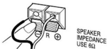 SONY CMTA70 - Raccordement des haut-parleurs - 1