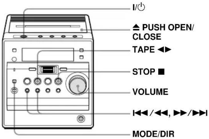 SONY CMTA70 - Utilisez ces touches pour exécuter diverses opérations complémentaires - 1