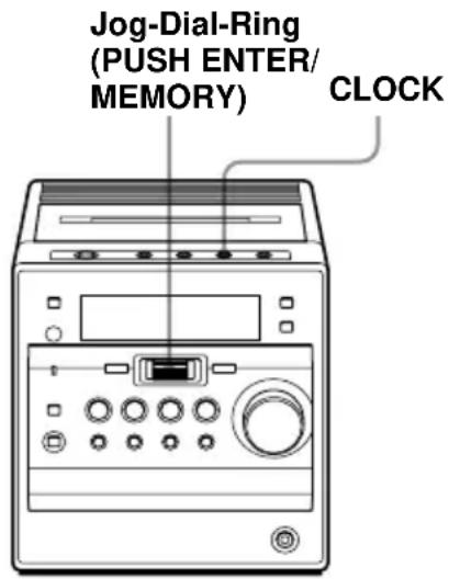 SONY CMTA70 - Einstellen der Uhr - 1