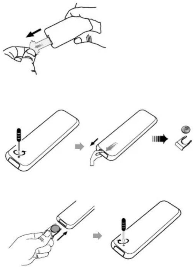Soundmaster NR850 - Paristojen asentaminen - 1