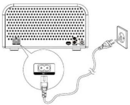 Soundmaster NR850 - Vaihtovirta liittäminen - 1