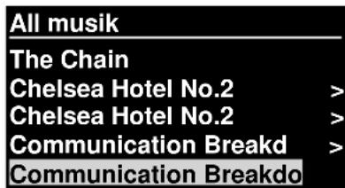 Soundmaster IR3000DAB - Välj Meny > Delade media - 3