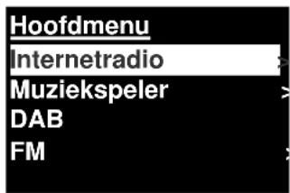 Soundmaster IR3000DAB - Navigeren door het menu - 3