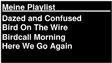 Soundmaster IR3000DAB - Meine Playlist - 1