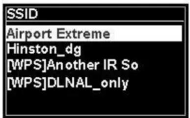 Soundmaster IR3000DAB - Selecting a network - 1