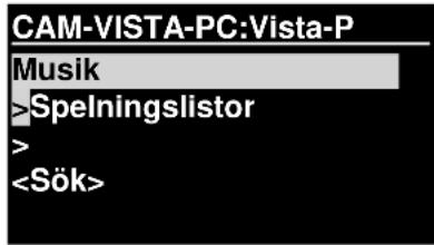 Soundmaster IR3000DAB - Välj Meny > Delade media - 1