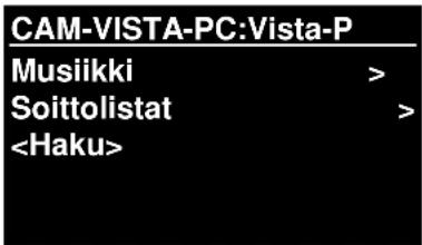 Soundmaster IR3000DAB - Valitse Valikko > Jaettu media - 1