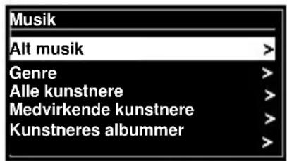 Soundmaster IR3000DAB - Vælg Menu > Delte medier - 2