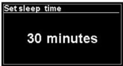 Soundmaster IR3000DAB - Sleep OFF,15 MINS,30 MINS,45 MINS or 60 MINS. - 1