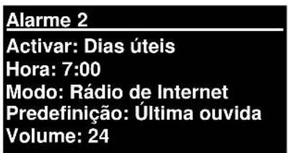 Soundmaster IR3000DAB - Alarmes e Suspensão - 2