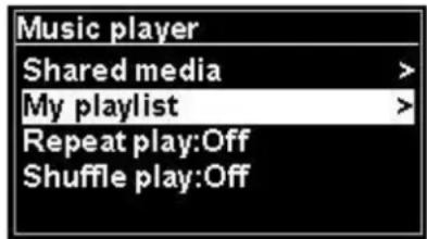 Soundmaster IR3000DAB - Music player mode(Network) - 1