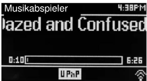 Soundmaster IR3000DAB - Informationen über Jetzt Abgespielt - 1