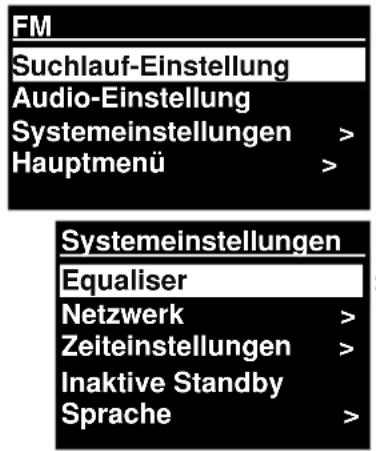 Soundmaster IR3000DAB - Systemeinstellungen - 1