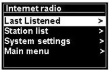 Soundmaster IR3000DAB - Internet radio mode - 1