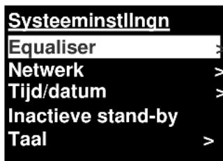 Soundmaster IR3000DAB - Navigeren door het menu - 2