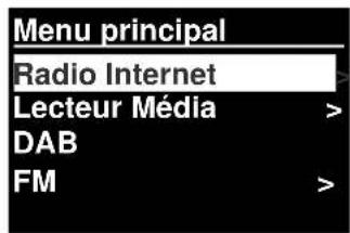 Soundmaster IR3000DAB - 3.1Navigation dans les menus - 3