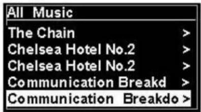 Soundmaster IR3000DAB - Select Menu > Shared media - 3