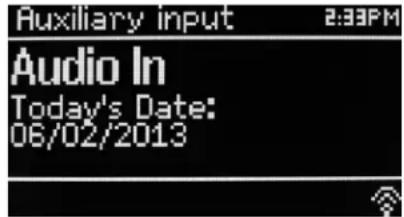 Soundmaster IR3000DAB - Aux in mode - 1