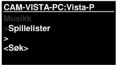 Soundmaster IR3000DAB - Velg Meny > Delte medier - 1