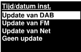 Soundmaster IR3000DAB - Autom. update (van DAB, FM of Netwerk)(wizard) - 2